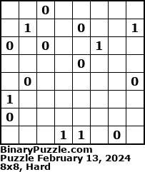 Binary Puzzle
