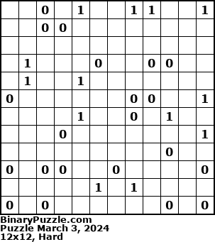 Binary Puzzle