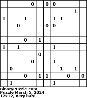Binary Puzzle