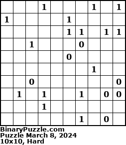 Binary Puzzle