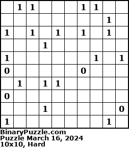 Binary Puzzle