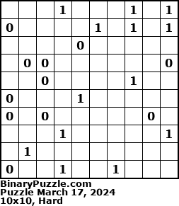 Binary Puzzle