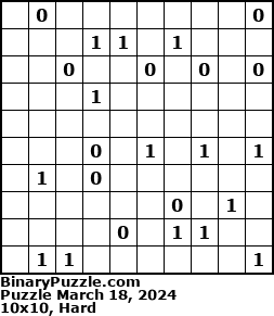 Binary Puzzle