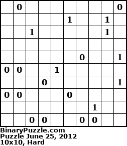 Binary Puzzle