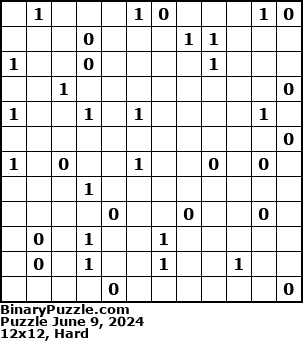 Binary Puzzle