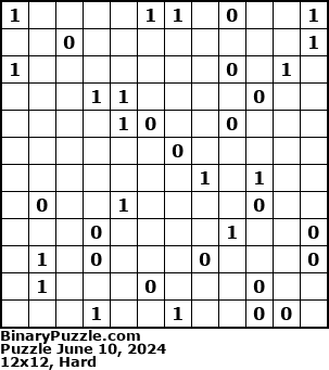 Binary Puzzle