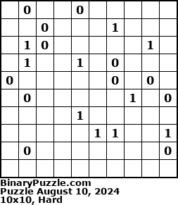 Binary Puzzle