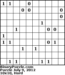 Binary Puzzle