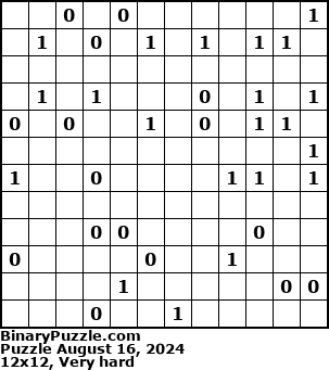 Binary Puzzle