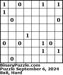 Binary Puzzle