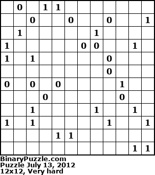 Binary Puzzle