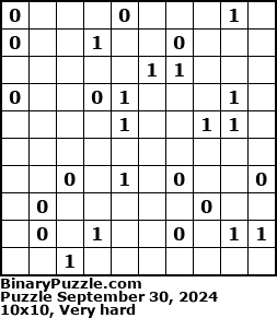Binary Puzzle