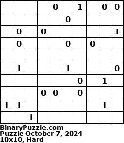 Binary Puzzle