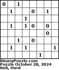 Binary Puzzle