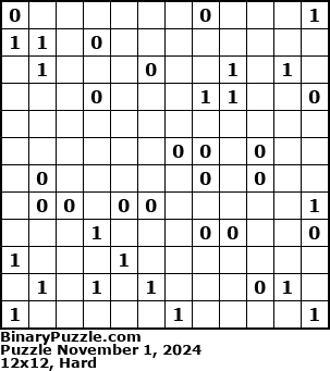 Binary Puzzle