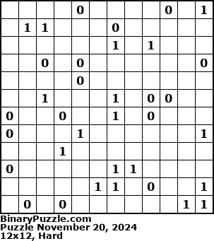 Binary Puzzle