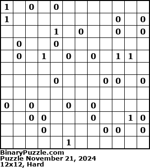 Binary Puzzle