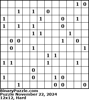 Binary Puzzle