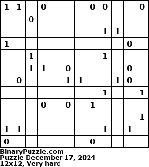 Binary Puzzle