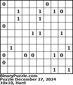 Binary Puzzle