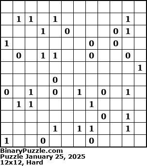 Binary Puzzle