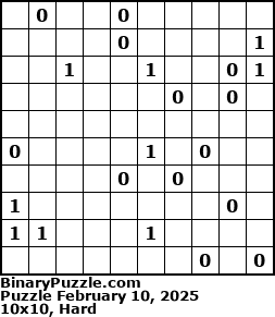 Binary Puzzle