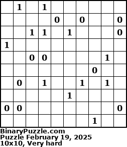 Binary Puzzle