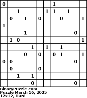 Binary Puzzle