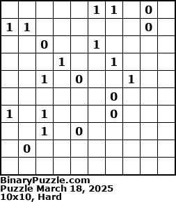Binary Puzzle