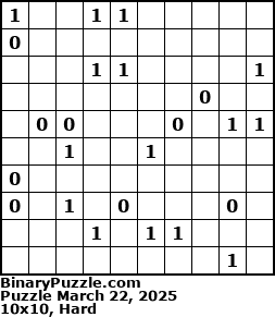 Binary Puzzle