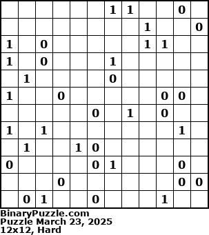 Binary Puzzle