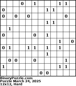 Binary Puzzle