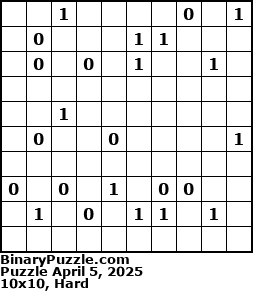 Binary Puzzle