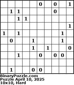 Binary Puzzle