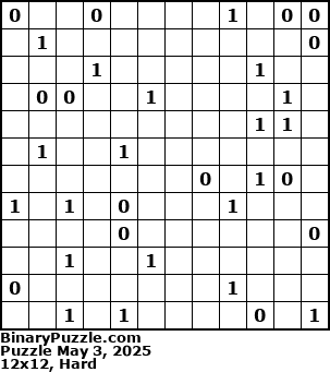 Binary Puzzle
