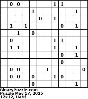 Binary Puzzle