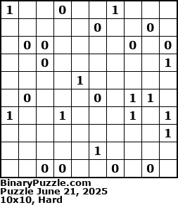Binary Puzzle