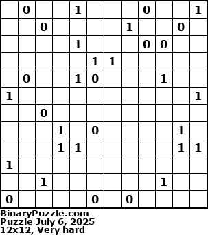 Binary Puzzle