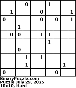 Binary Puzzle