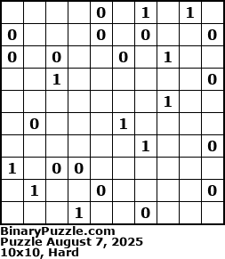 Binary Puzzle