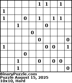 Binary Puzzle