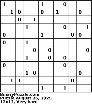 Binary Puzzle