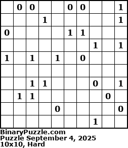 Binary Puzzle