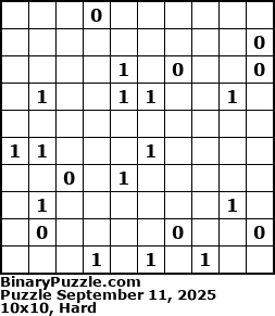 Binary Puzzle