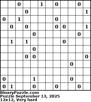 Binary Puzzle
