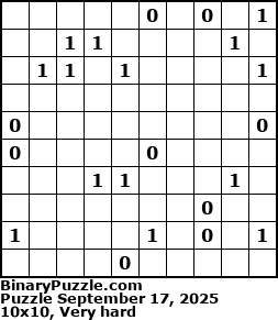 Binary Puzzle