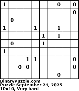 Binary Puzzle