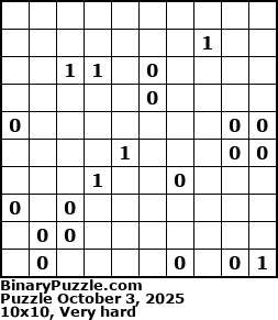Binary Puzzle