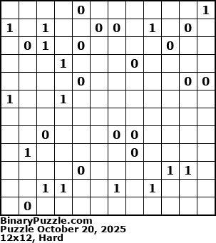 Binary Puzzle