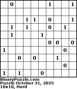 Binary Puzzle